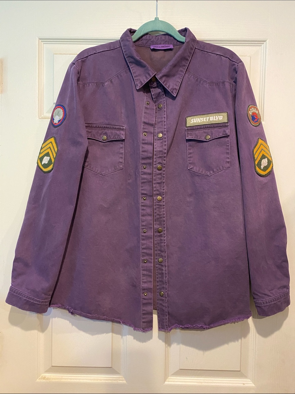 Spell Mermaid Twill Jacket Dyed Purple